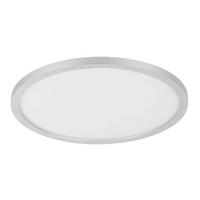 LED-Deckenleuchte Campaspero Ø 29,5 cm mit Fernbedienung - Weiß/Grau, Basics, Kunststoff (29,5/2,5cm)