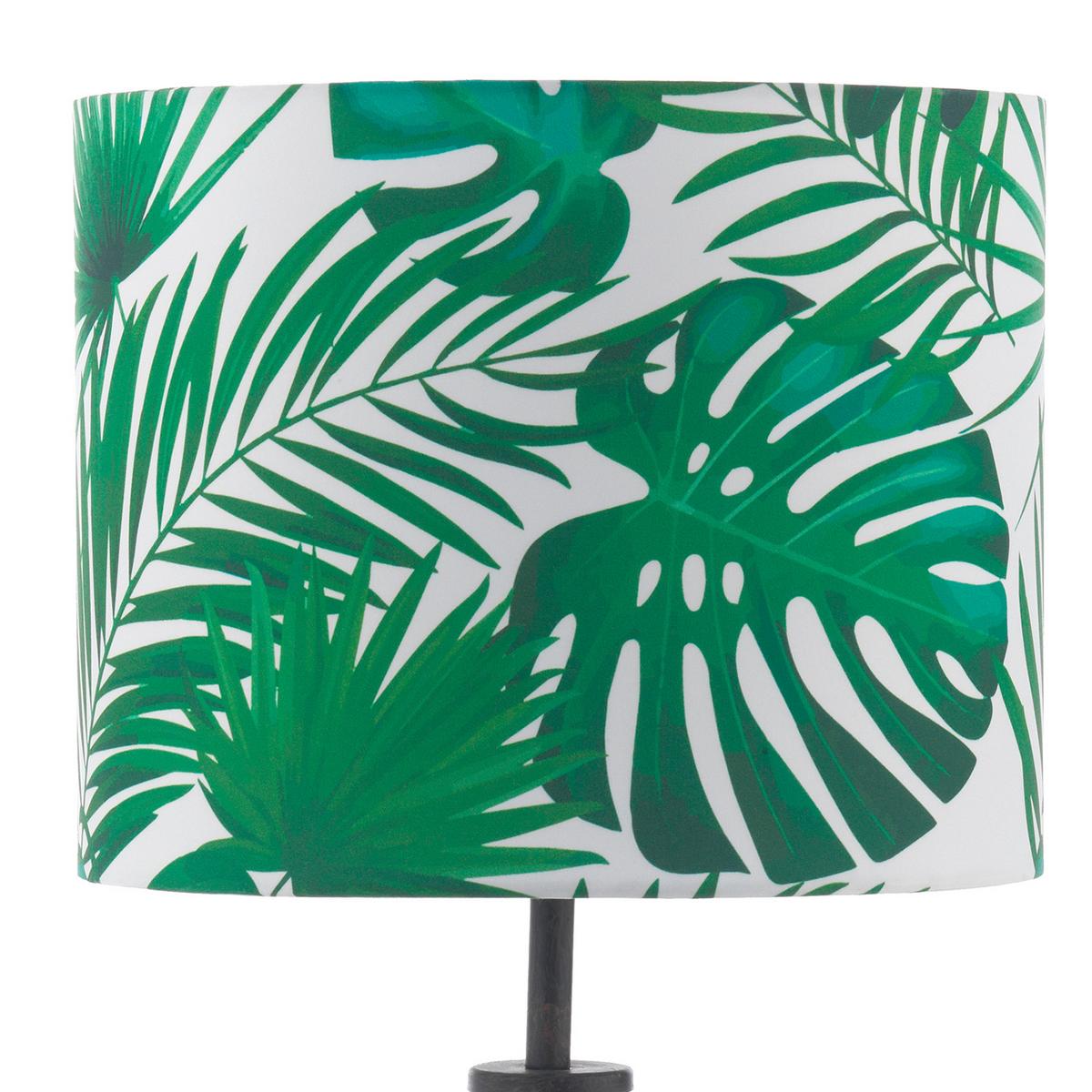 Tischleuchte Amazzonia Hellgrün L: 30 cm - Hellgrün, Basics, Kunststoff/Textil (30/30/57cm)