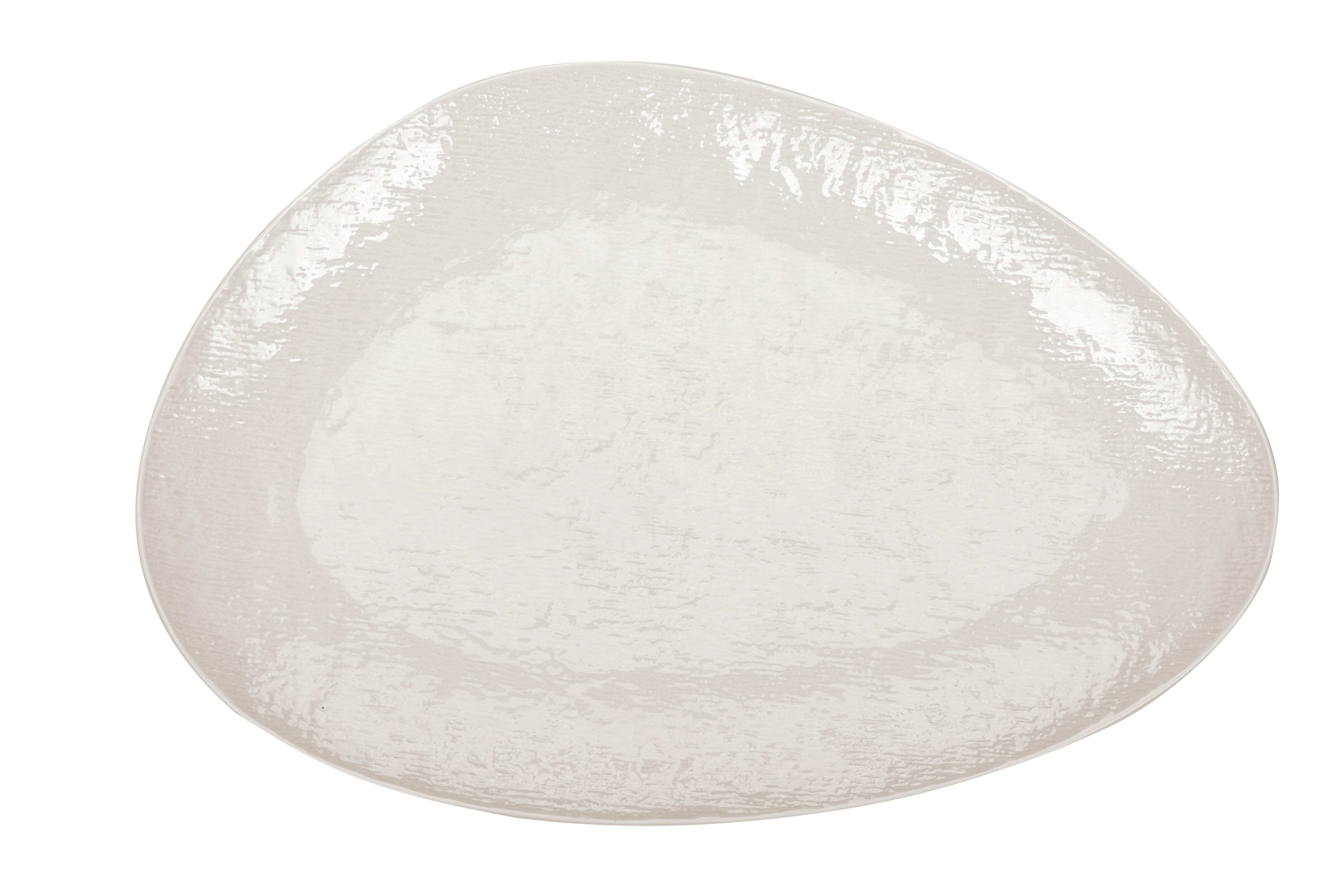 Servírovací talíř HARUKI - bílá, Moderní, keramika (39,1/26,3/3,4cm) - Mömax
