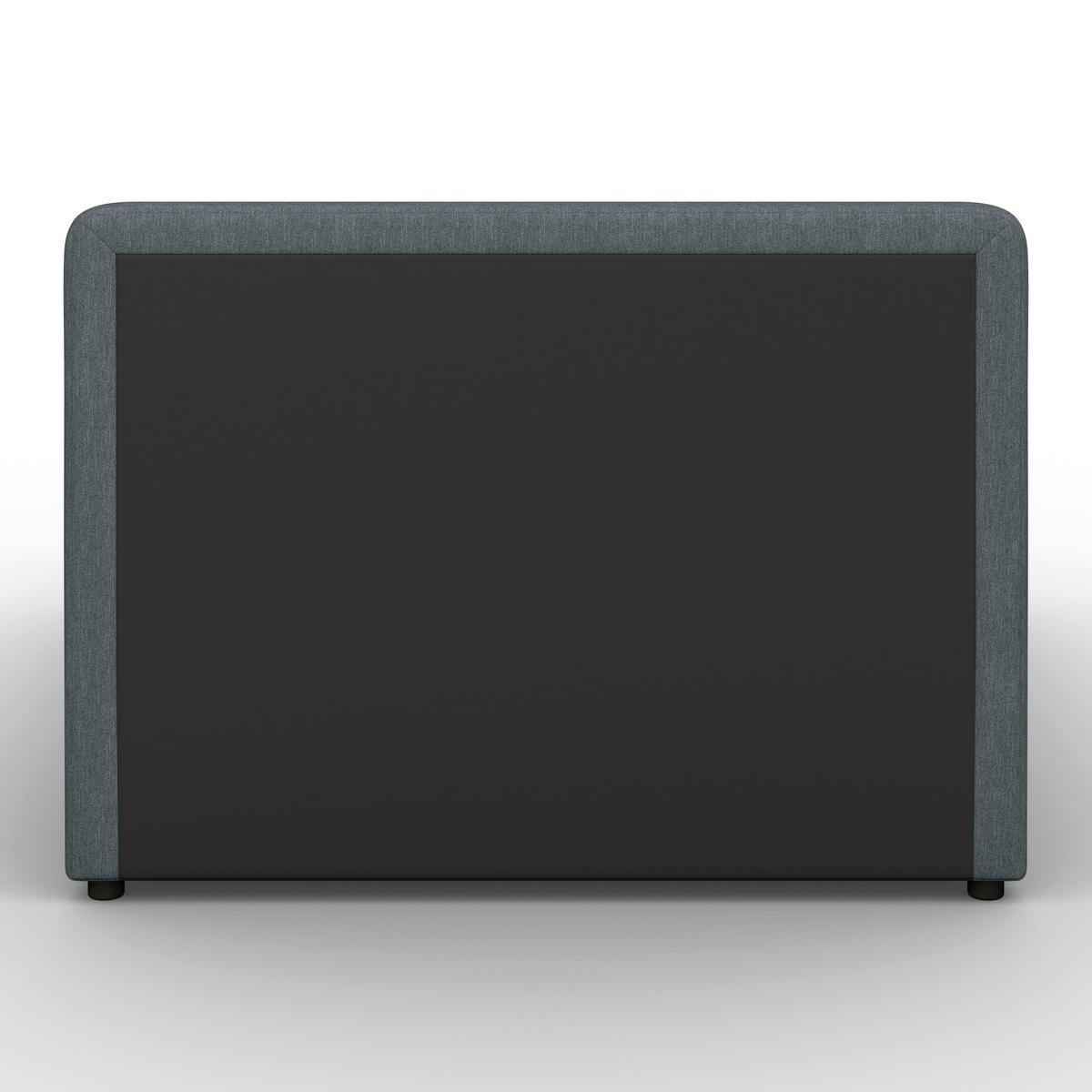 Boxspringová postel MARCO 140x200, šedomodrá - šedomodrá/černá, Moderní, dřevo/textil (140/200cm) - Bessagi Home