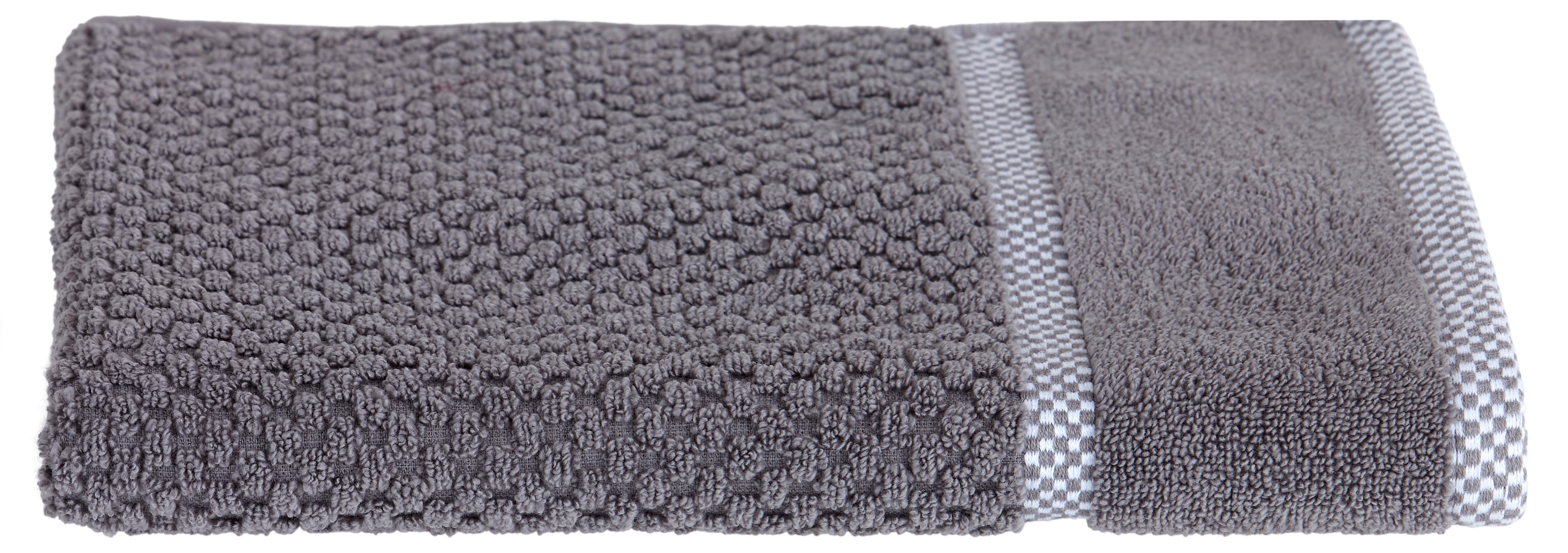 Handtuch Rocky Baumwolle 500 G/M2 Grau 50x100 cm - Grau, ROMANTIK / LANDHAUS, Textil (50/100cm) - James Wood