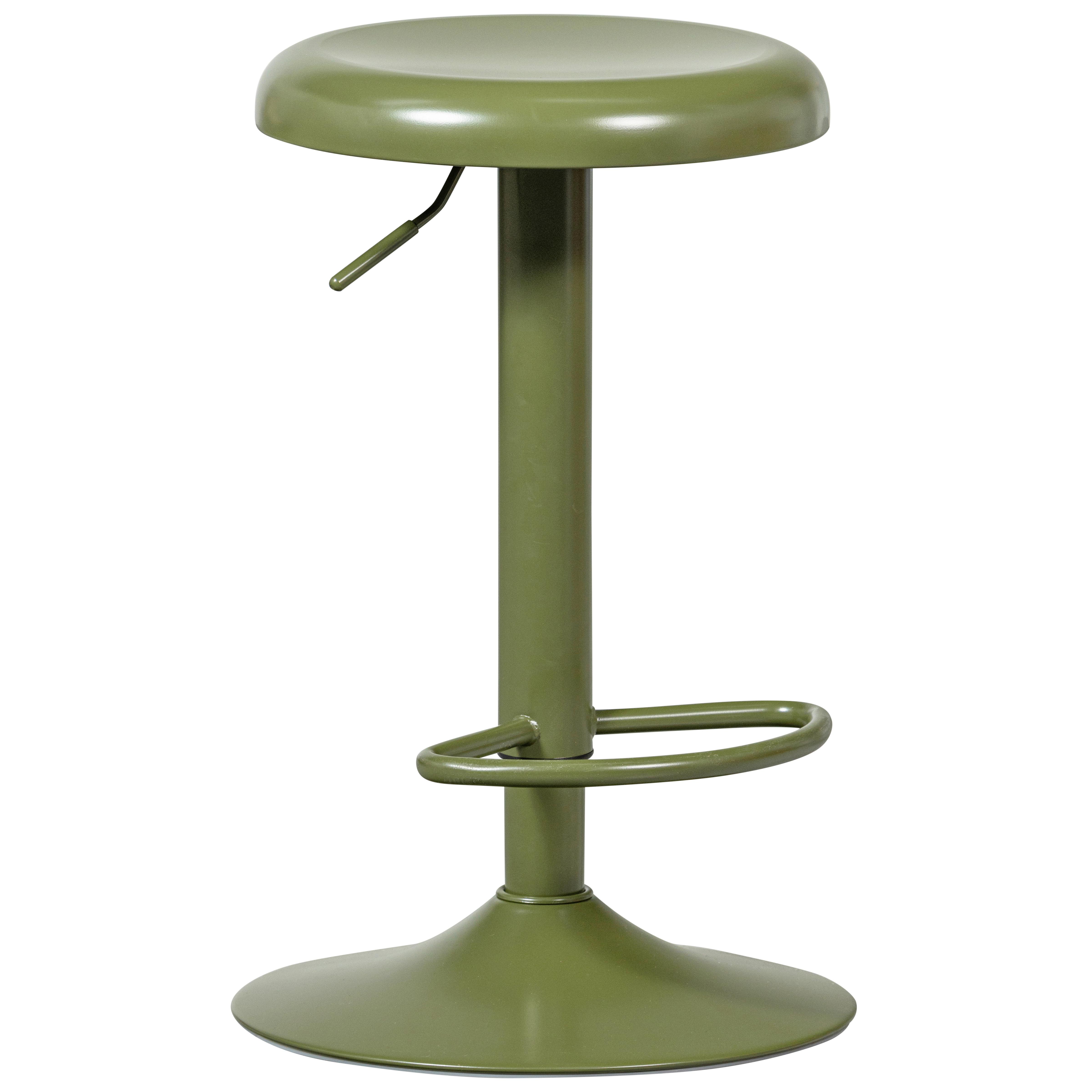 Barhocker Isaac Grün B: 39 cm - Grün, Design, Metall (39/81/39cm) - Livetastic