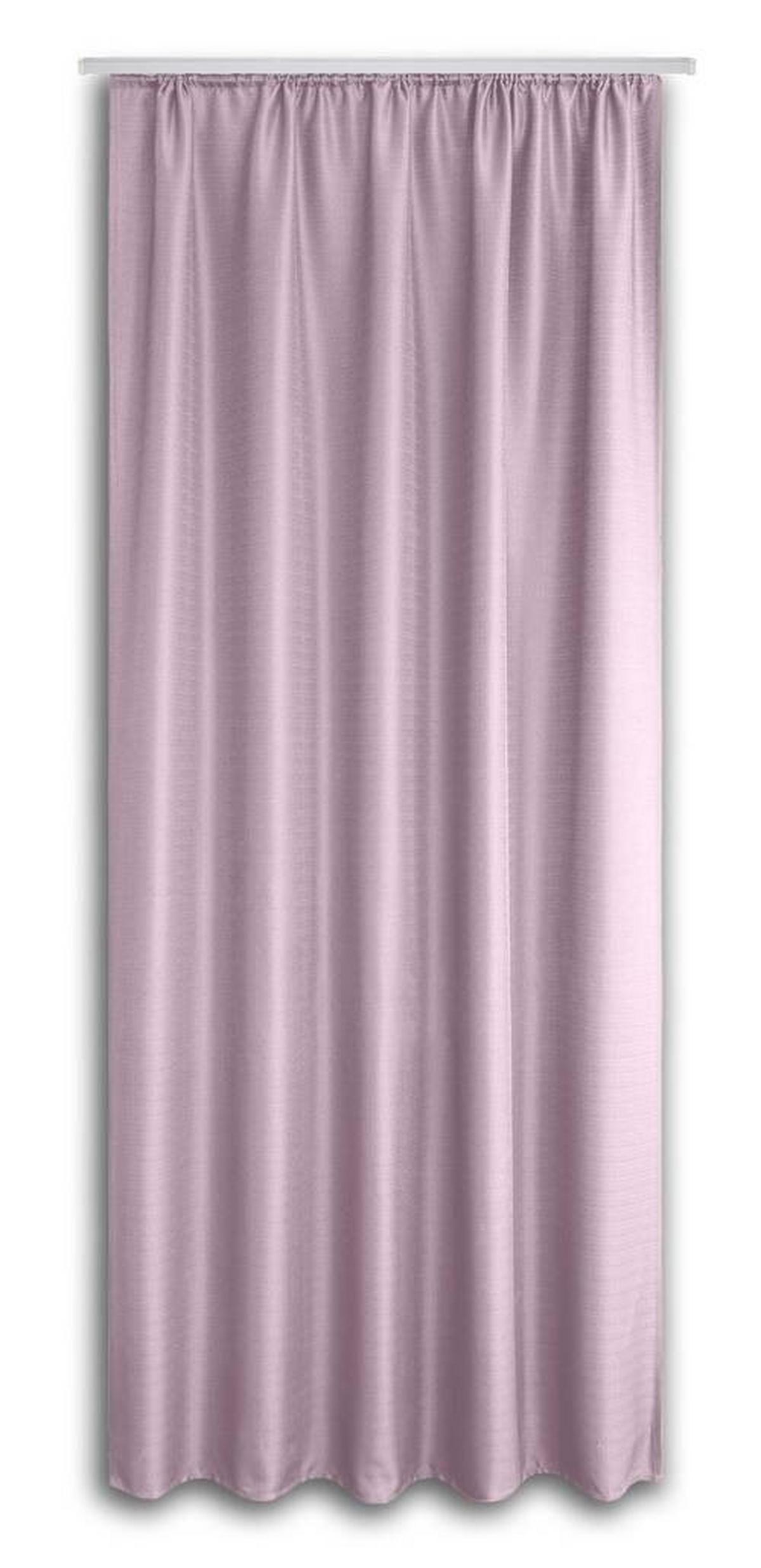 Készfüggöny Kb. 135/245cm - rózsaszín, Konventionell, textil (135/245cm) - Ondega