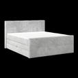 Boxspringbett mit Topper und Bettkasten 180x200 cm Medino - Hellgrau, KONVENTIONELL, Holz/Holzwerkstoff (180/200cm) - Luca Bessoni