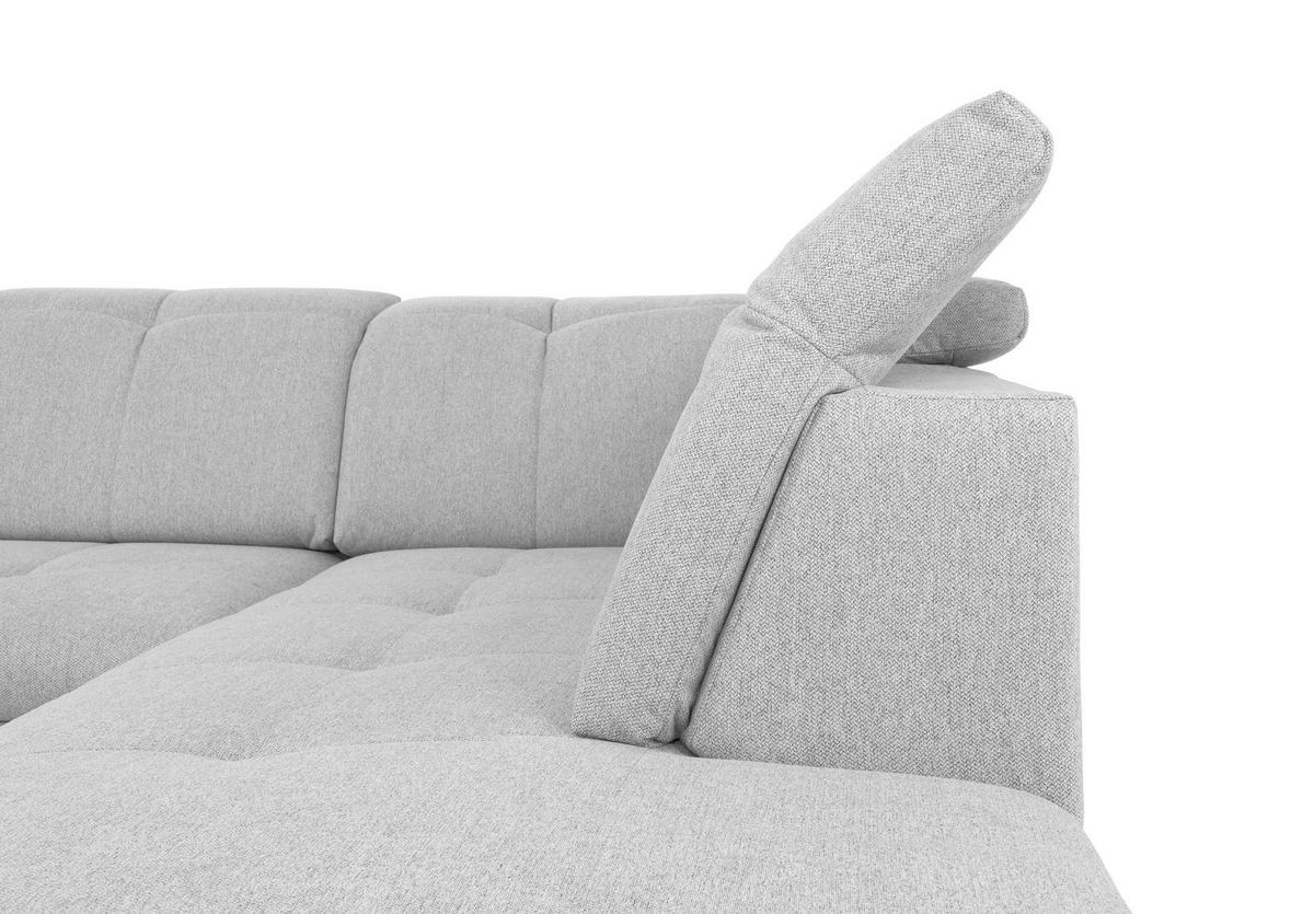 Wohnlandschaft Ramzes Hellgrau U: 173x328x215 cm - Hellgrau/Grau, Design, Textil (173/328/215cm) - MID.YOU