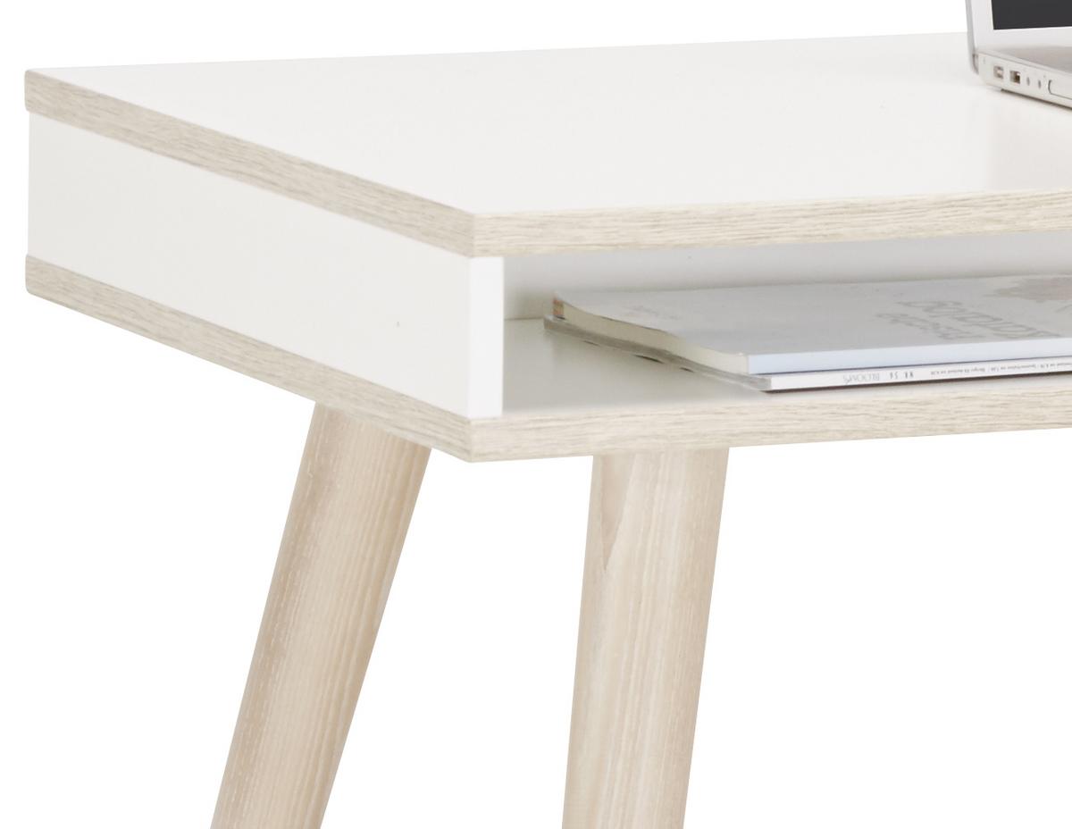 Íróasztal Billund - tölgyfa/fehér, Modern, faalapú anyag/fa (120/60/75cm) - MID.YOU