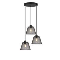 Závěsné svítidlo YLVIE, bez 3xE27 max. 40W - černá, Moderní, kov/plast (42/120cm) - Modern Living