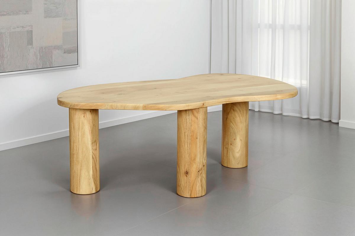 Couchtisch Ethan Naturfarben B: 110 Cm - Schwarz/Naturfarben, Design, Holz (110/45/55cm) - MID.YOU