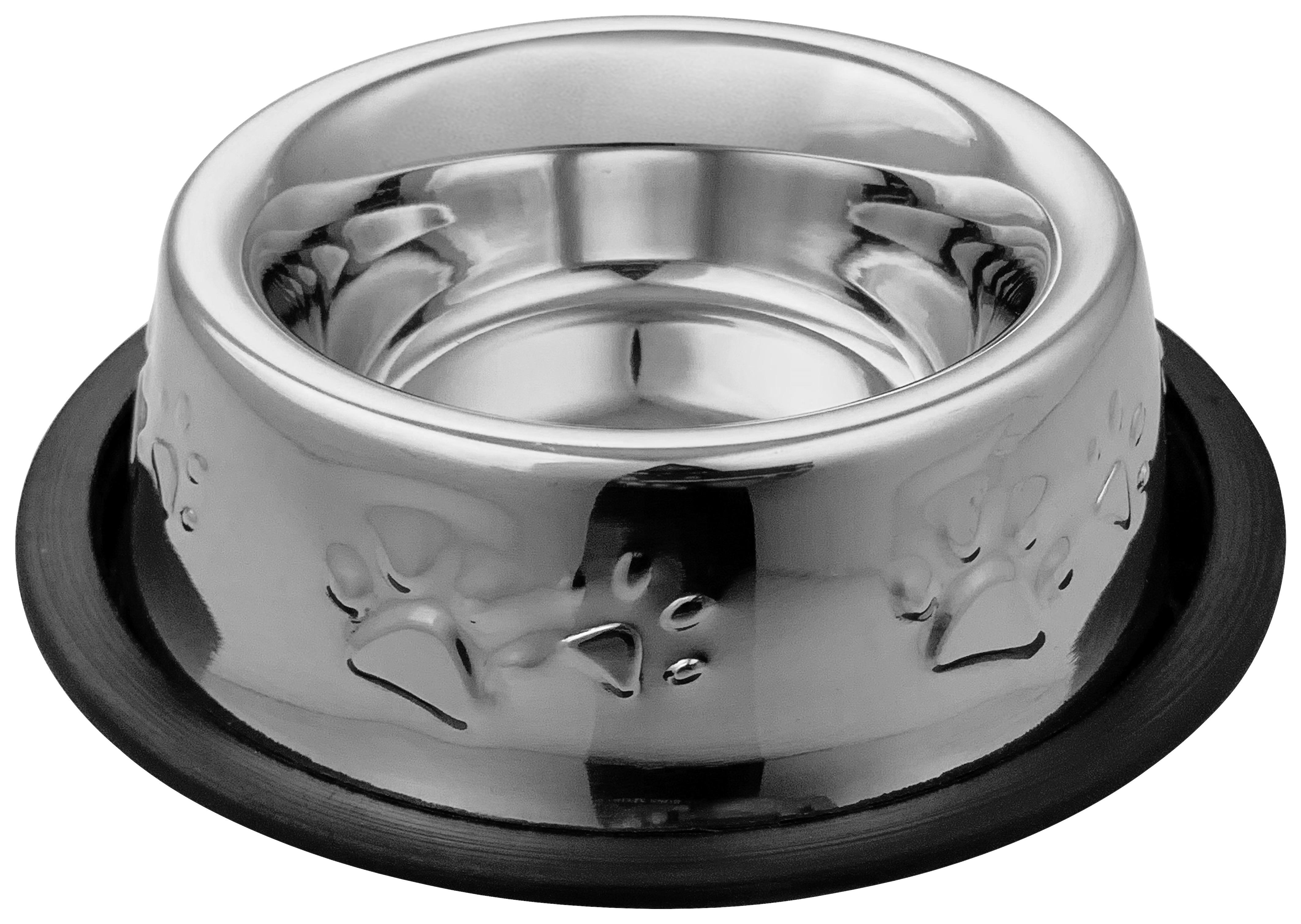 MISKA NA KRMIVO PET -S - čierna/farba ušľachtilej ocele, kov/plast (21/4cm) - Modern Living