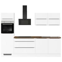 Küchenblock Ip315 Weiß B: 280 cm - Eichefarben/Weiß, Trend, Holzwerkstoff (280cm) - Impuls