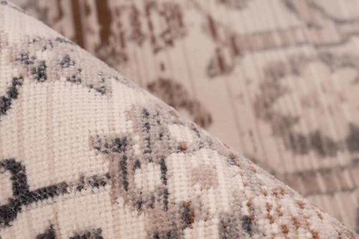 Webteppich Beige Anouk 120x170 cm - Beige, Design, Textil (120/170cm) - Kayoom