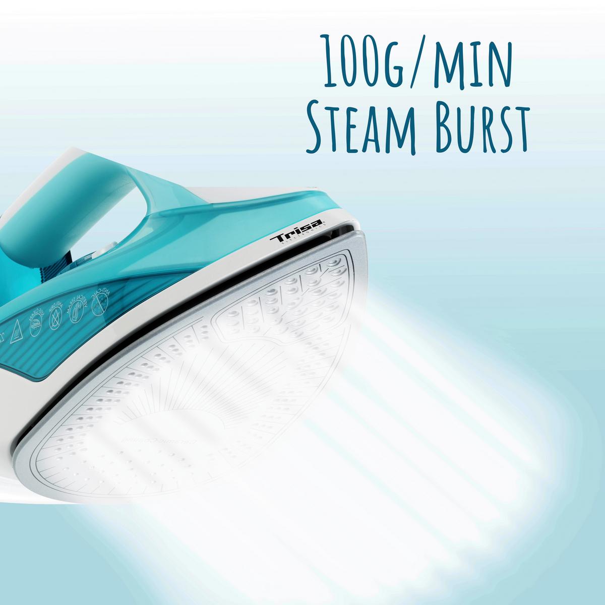 Dampfbügeleisen Comfort Steam Türkis 2.200 W - Türkis, MODERN, Kunststoff (29,5/12,5/16cm)