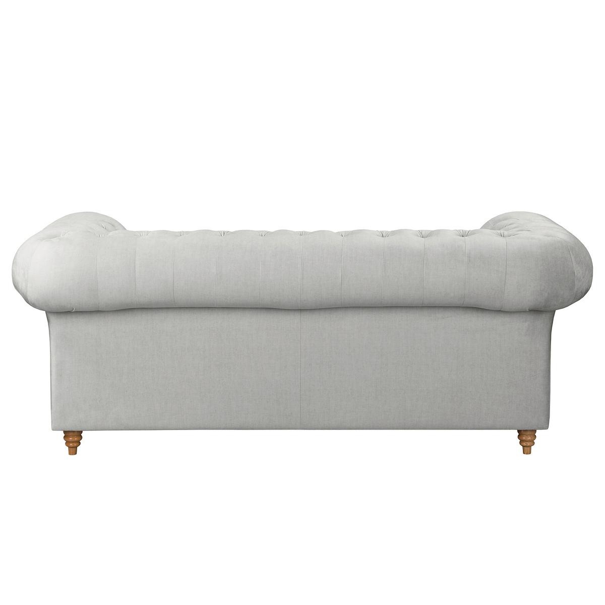 Schlafsofa Laura Hellgrau, B: 190cm - Hellgrau/Braun, Design, Textil (190/74/91cm) - P & B