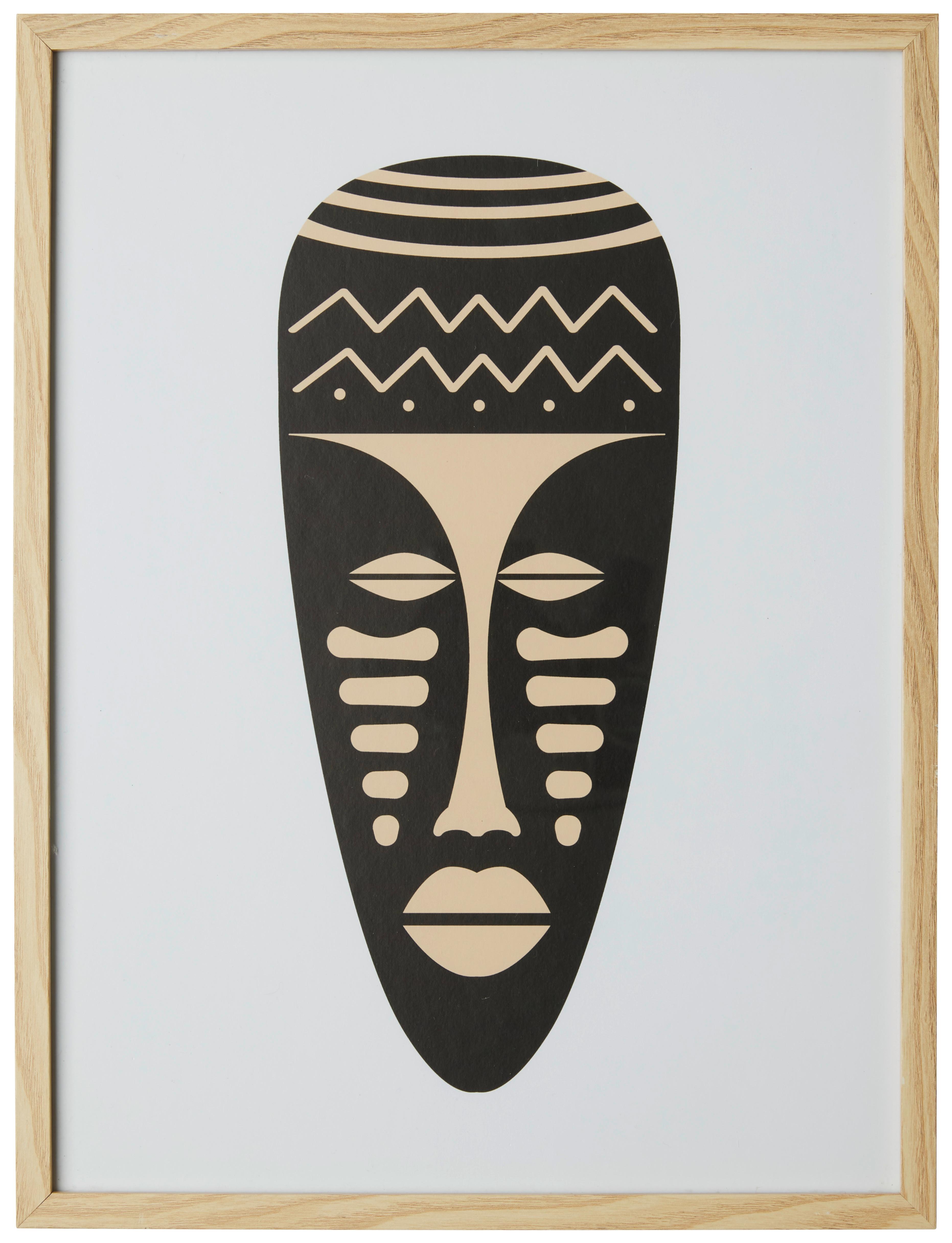 Obraz Africa, 30/40/1,5cm - přírodní barvy, kov/kompozitní dřevo (30/40/1,5cm) - Modern Living