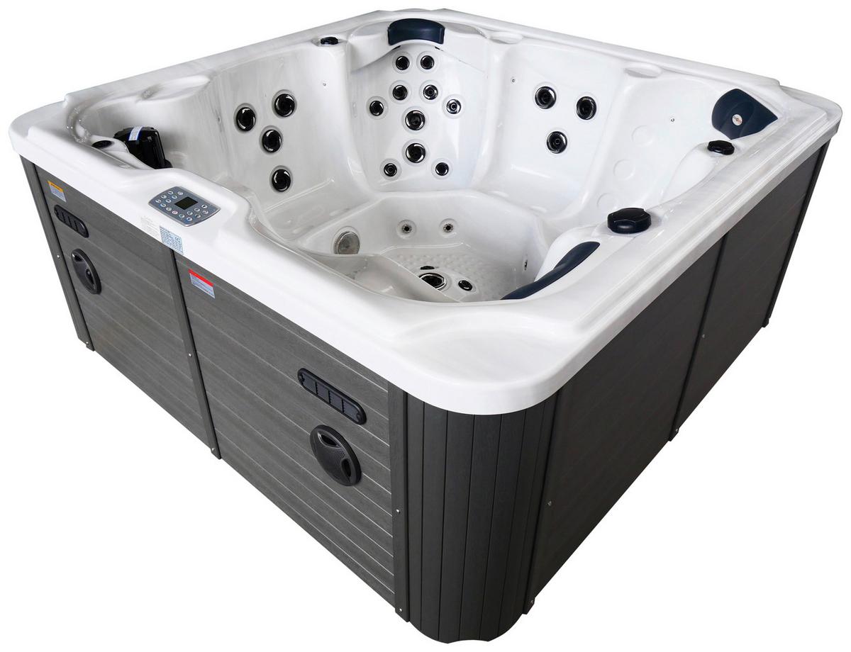 Whirlpool Kunststoff XXL1912 210x210x95 cm - Schwarz/Weiß, Basics, Kunststoff (210/95/210cm)