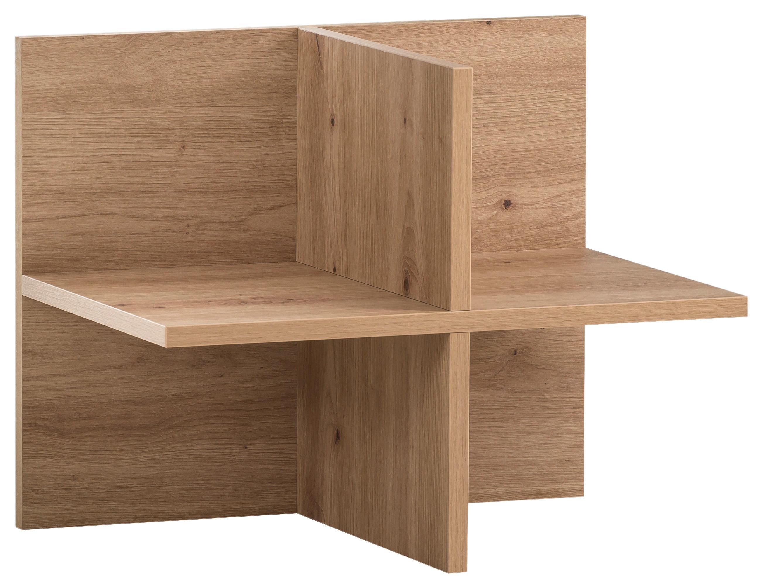 Regal Aino B: 47,5cm Eiche Artisan - Eiche Artisan, MODERN, Holzwerkstoff (47,5/38,4/32,8cm) - MID.YOU