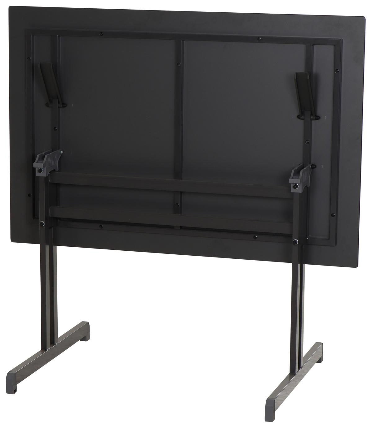 Gartentisch Klappbar Stahl L: 120cm - Anthrazit, MODERN, Holzwerkstoff/Metall (120/80/71cm) - Gardenson