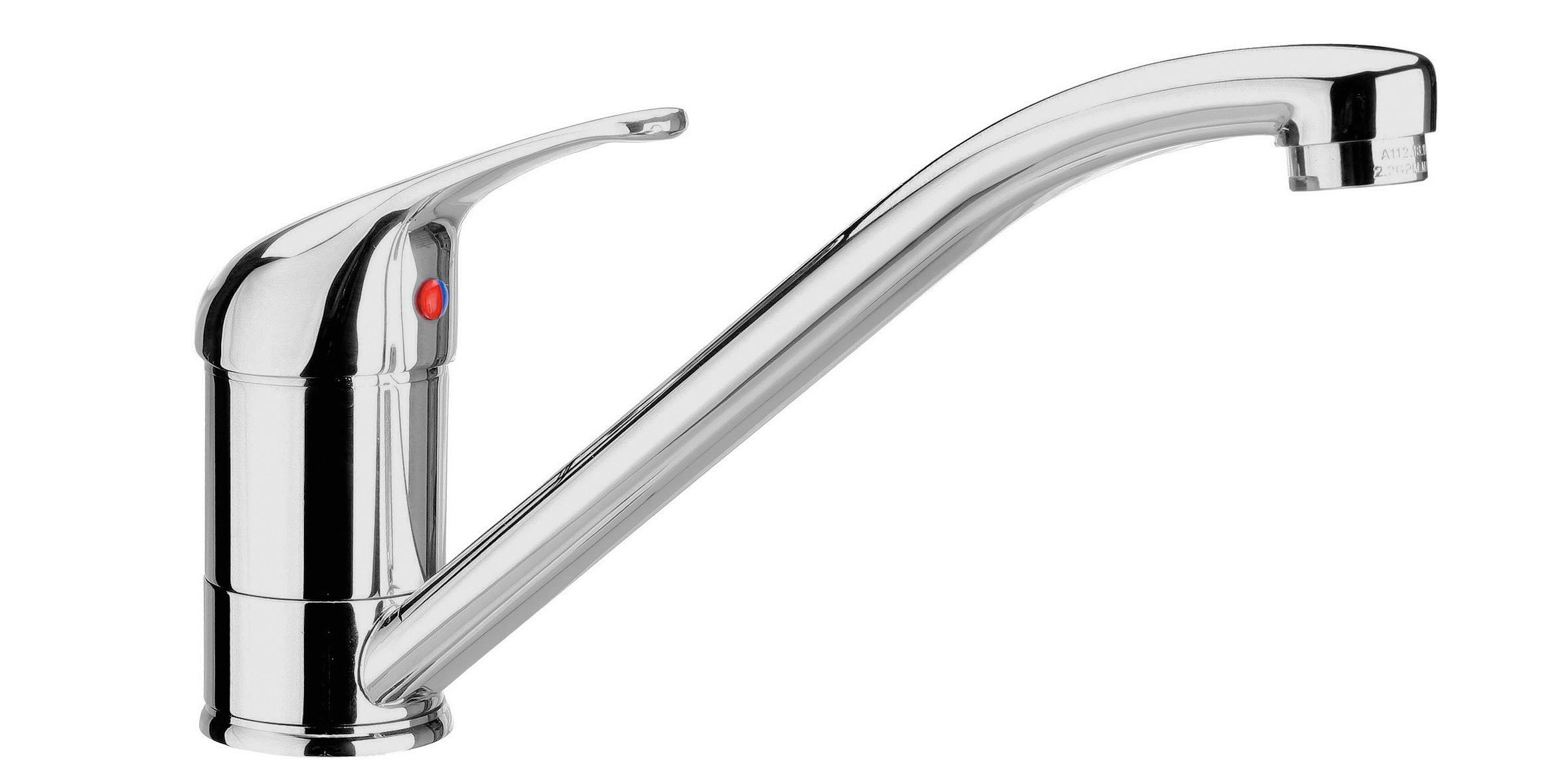 Küchenarmatur Athos Chrom Schwenkbar Hochdruck - Chromfarben, Kunststoff/Metall (4,5/14,5/24,5cm)