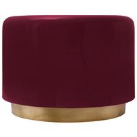 Beistelltisch Art Deco 275 Goldfarben/Beere B: 51,5 cm - Beere/Goldfarben, Design, Metall (51,5/43cm) - Kayoom