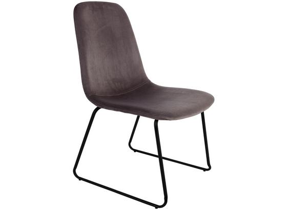 Kufenstuhl Zilli - Schwarz/Grau, KONVENTIONELL, Textil/Metall (44/84/52cm) Kufenstuhl Zilli - Schwarz/Grau, KONVENTIONELL, Textil/Metall (44/84/52cm)