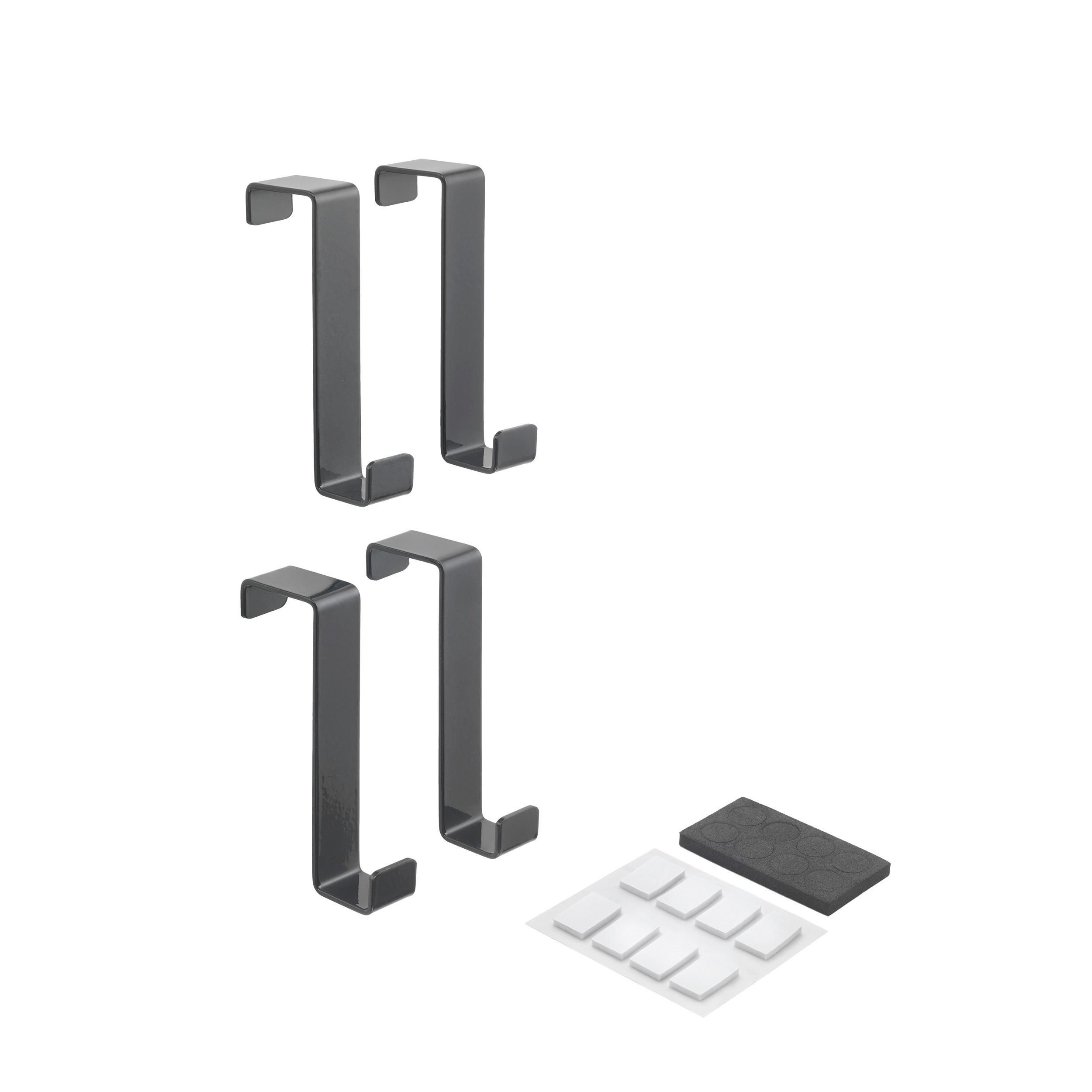 TÜRHAKEN MAXI - Schwarz, Basics, Metall (1,5/8/4,5cm)