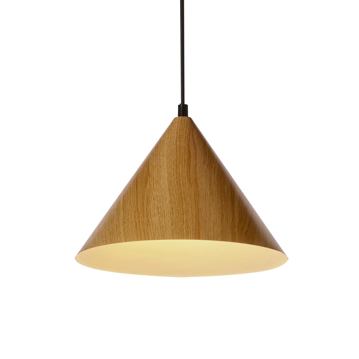Hängeleuchte 31-23414 Dunca - Honigeiche/Schwarz, Basics, Metall (25/25/110cm)