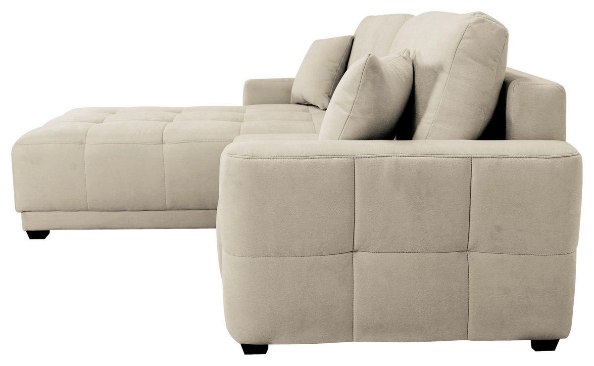 Ecksofa Mount Creme S: 237x186 cm - Creme, Design, Textil (237/186cm) - MID.YOU