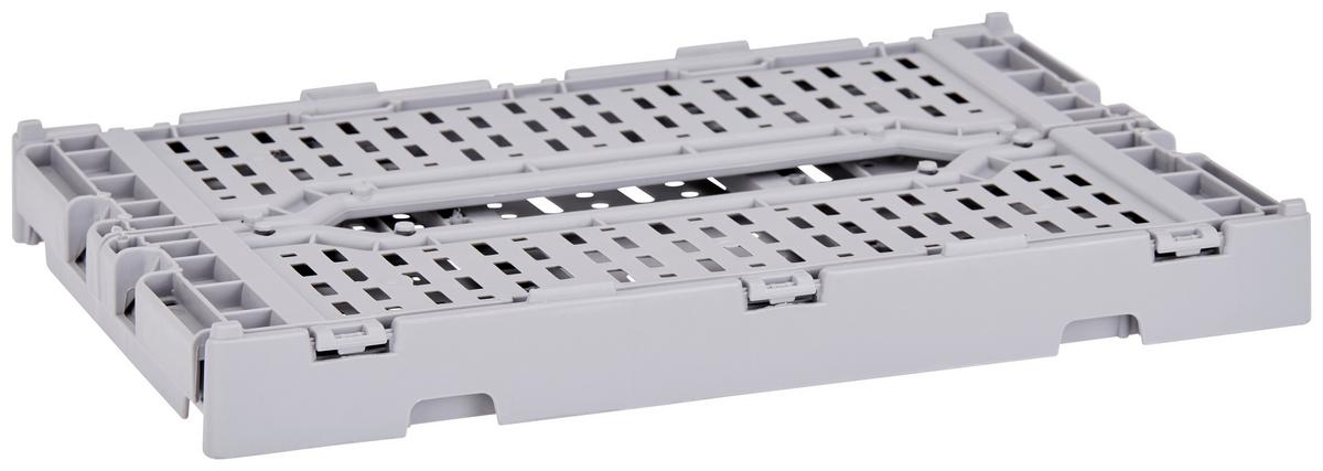 Faltbox Chaline Kunststoff 27x17x10,5 Cm - Blau/Weiß, Basics, Kunststoff (27/10,5/17cm) - Homezone