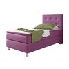 Boxspringbett Mit Topper 90x200 Cm Köln-F - Pink/Silberfarben, KONVENTIONELL, Textil (90/115/210cm) - MID.YOU