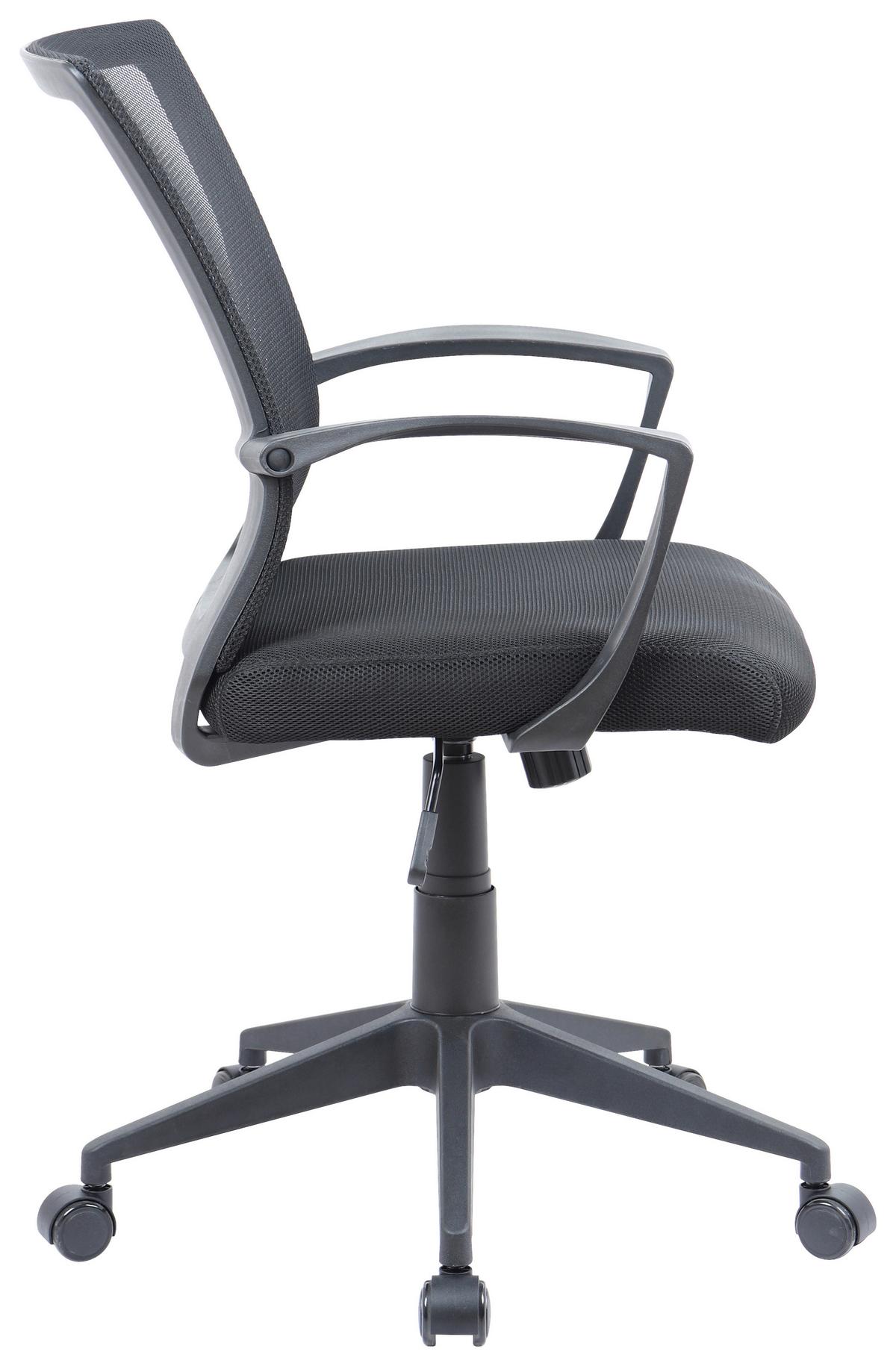 DREHSTUHL OFFILO - Schwarz, KONVENTIONELL, Kunststoff/Metall (48/92/46cm)