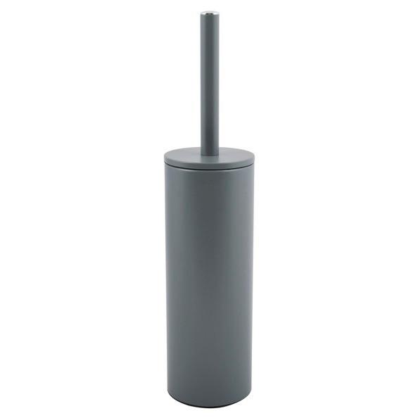 WC-Bürstengarnitur Akira stehend Metall - Grau, Basics, Metall (9,5/40cm)