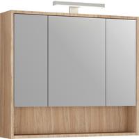 Spiegelschrank Andora Eichefarben B: 80 cm - Eichefarben, MODERN, Glas/Holzwerkstoff (80/74/22cm) - Stylife