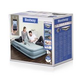Luftbett Tritec Airbed Queen App - Grau, MODERN, Kunststoff (203/152/46cm) - Bestway