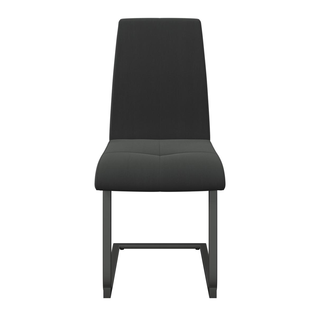 Schwingstuhl Tristan Webstoff anthrazit, B: 41cm - Anthrazit/Schwarz, MODERN, Holz/Textil (41/102/58cm) - James Wood