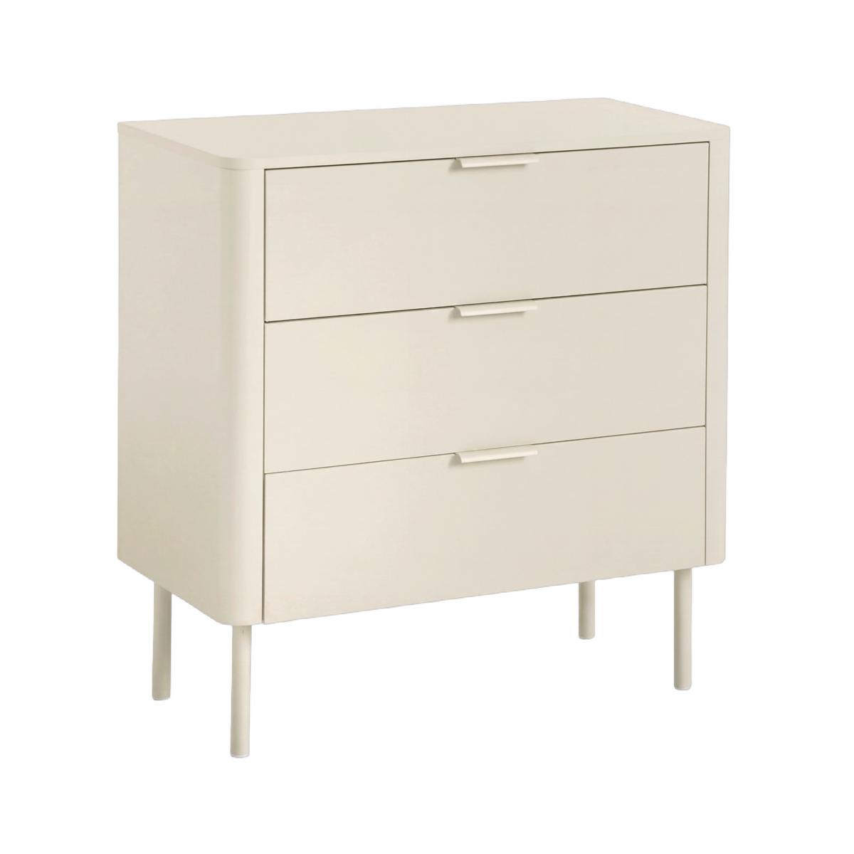 Komoda v kašmírovej farbe MDF/Práškovaný kov - kašmírová, Modern, kov/kompozitné drevo (80/85/40cm) - Bessagi Home