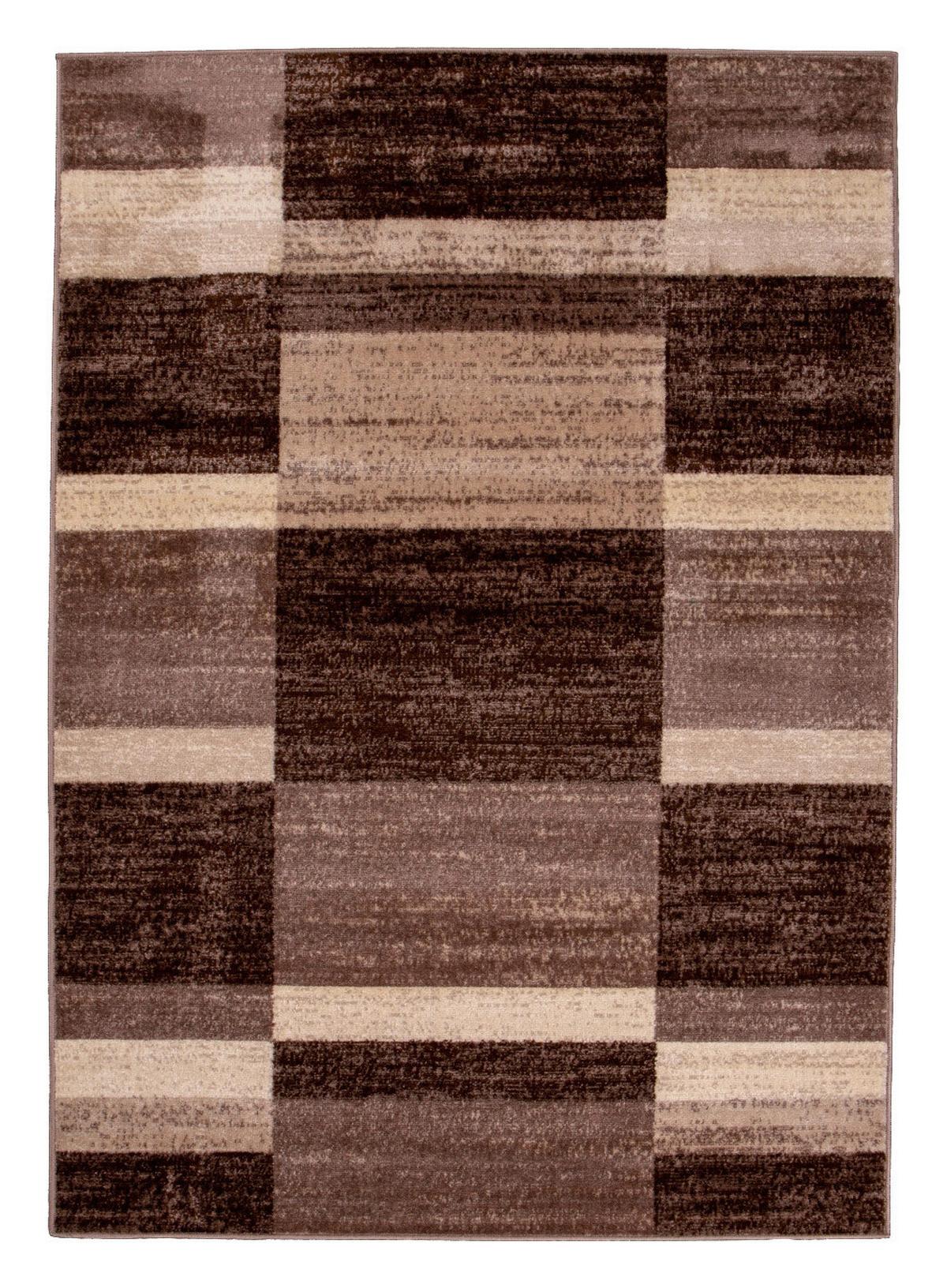 Webteppich Braun Sophia 80x150 Cm - Beige, MODERN, Textil (80/150cm) - James Wood