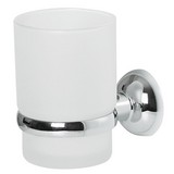 Mundspülbecher Campagne - Weiß, MODERN, Glas (7/10/10cm) - Spirella