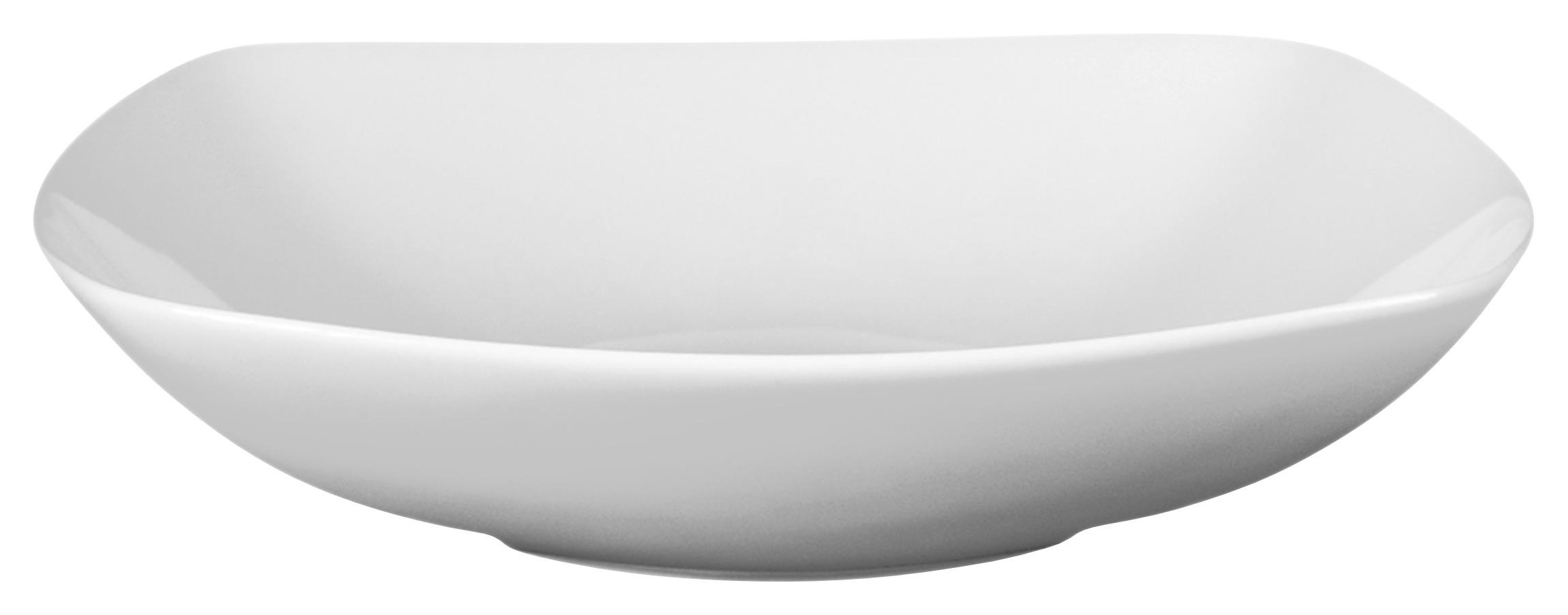 Suppenteller Porzellan Weiß Maya ca. 20 cm - Weiß, MODERN, Keramik (20/20cm) - Luca Bessoni