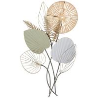 Wanddeko Natalie - Goldfarben/Schwarz, Design, Holz/Metall (97/62/3cm) - James Wood