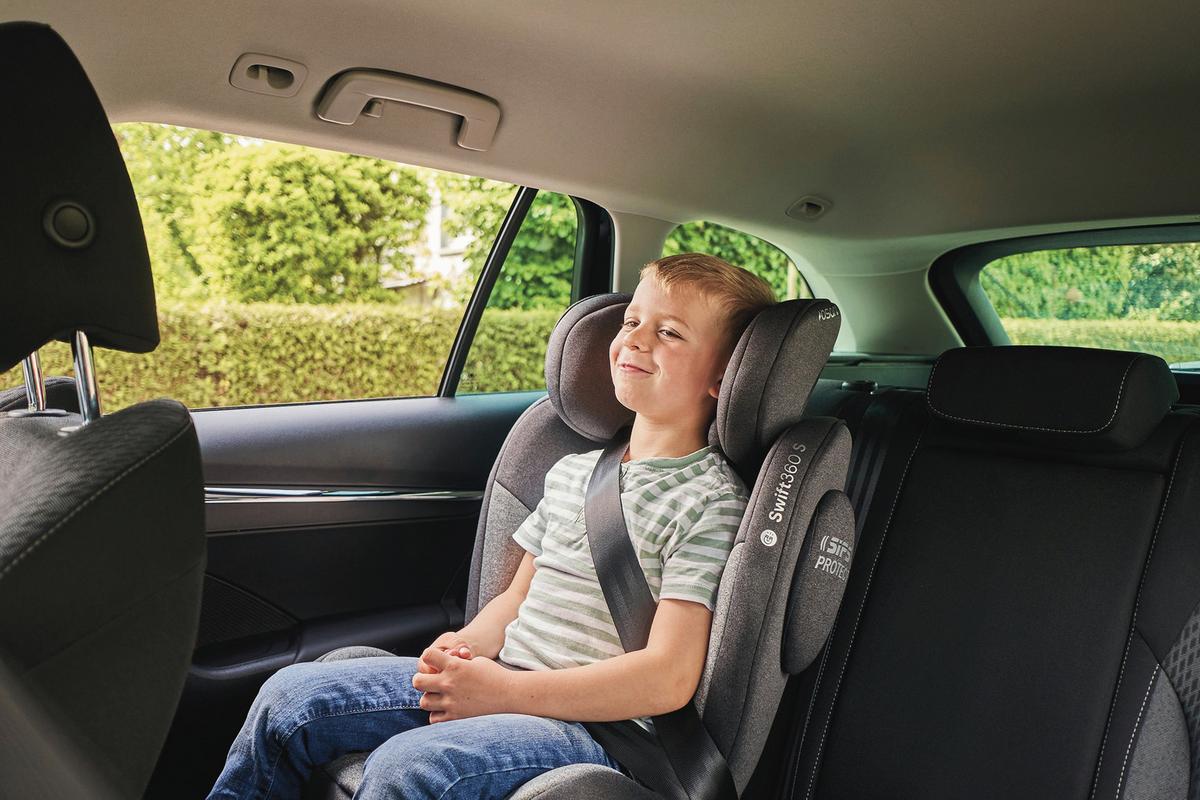 Reboarder-kindersitz Swift360s - Schwarz, Basics, Kunststoff/Textil (44/60/50cm) - Osann