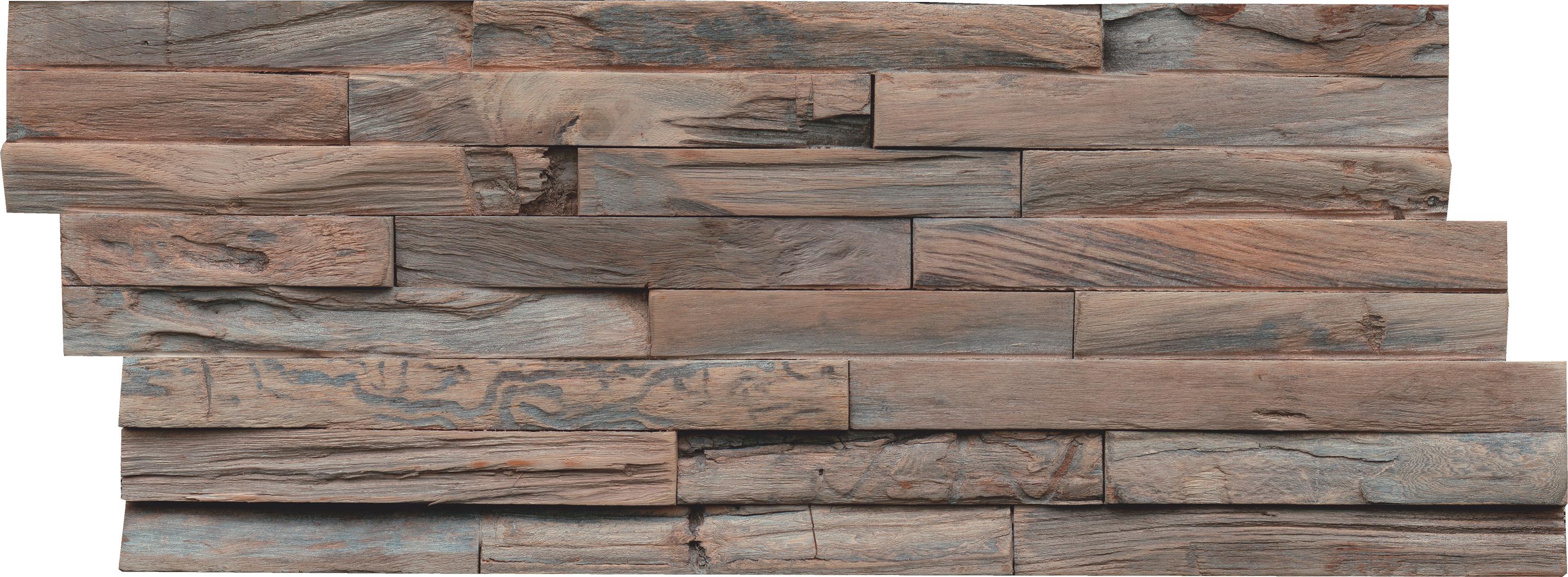 Wandverkleidung Teak Elegance Gun Smoked - Hellbraun, Basics, Holz (50/20/2cm)