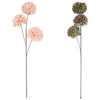 Kunstblume Julia - Pink/Braun, KONVENTIONELL, Papier/Kunststoff (91cm) - Luca Bessoni