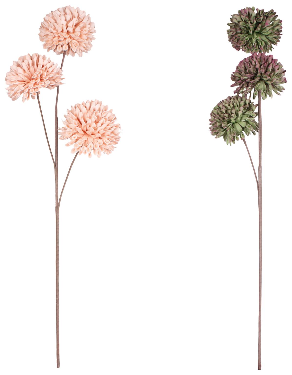 Kunstblume Julia - Pink/Braun, KONVENTIONELL, Papier/Kunststoff (91cm) - Luca Bessoni