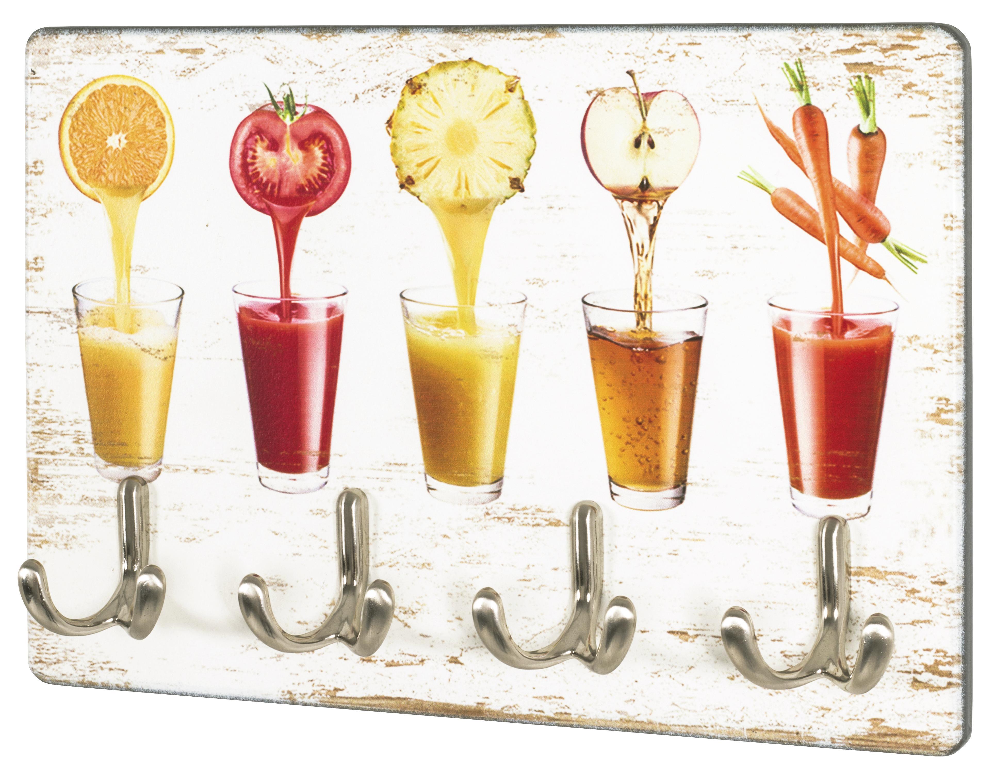 Schlüsselboard Key B: ca. 30 cm Multicolor - Multicolor, Basics, Holzwerkstoff/Metall (30/21/5cm)