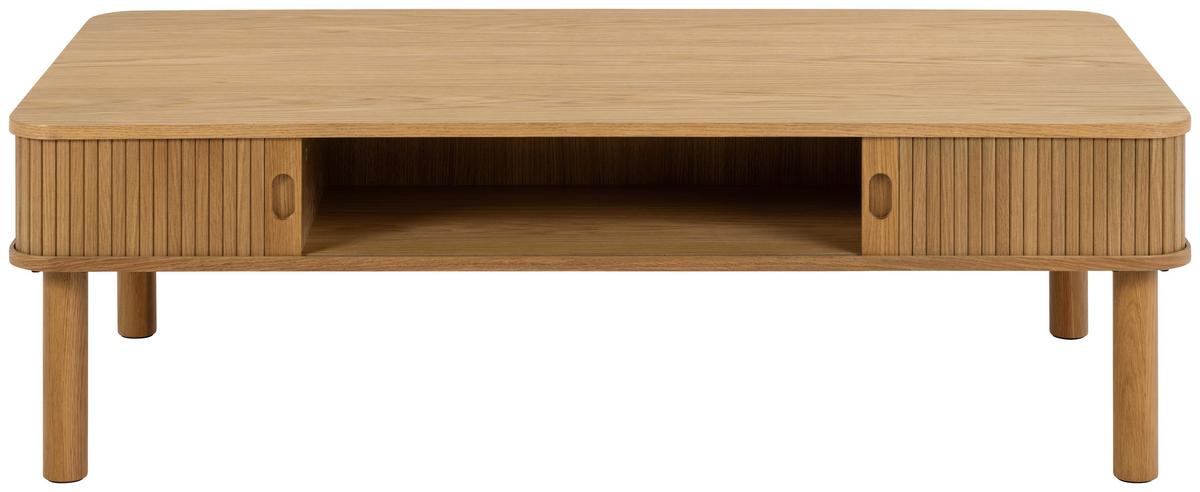Konferenčný stolík LANGLEY - farba duba, Trend, kompozitné drevo (130/40/70cm)