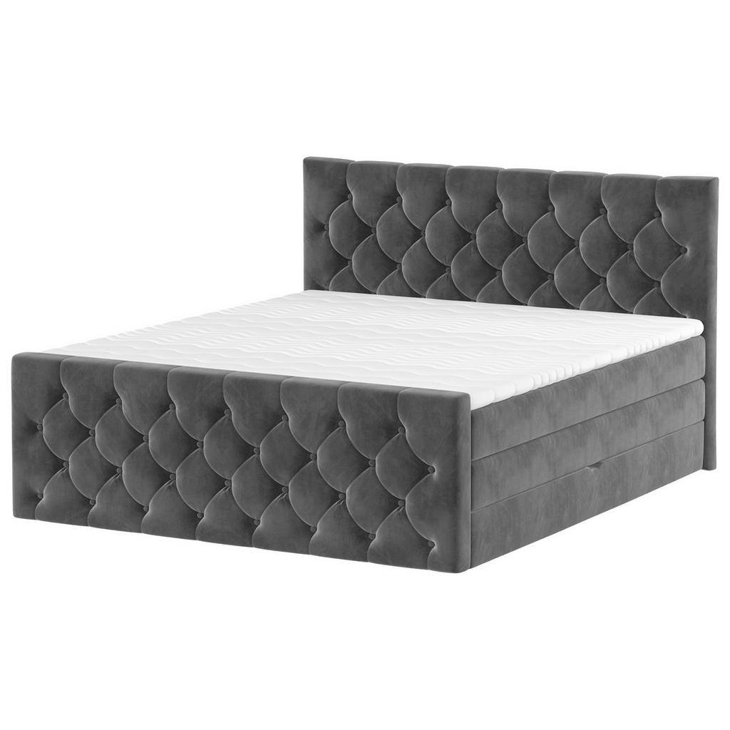 Boxspringbett Elio Schwarz 180x200 cm H3