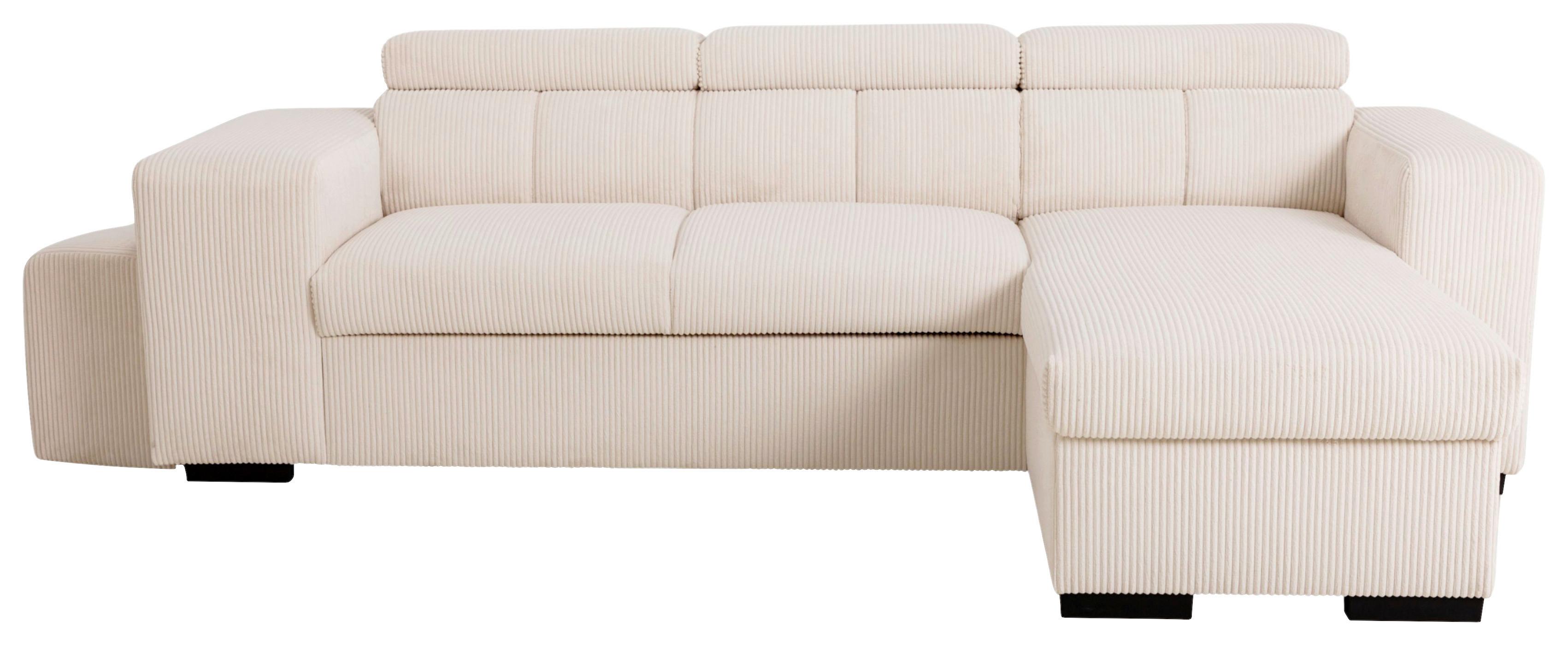 Ecksofa Sirius M creme, 251x165cm - Creme, KONVENTIONELL, Holz/Holzwerkstoff (251/165cm)