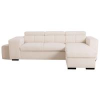 Ecksofa Sirius M creme, 251x165cm - Creme, KONVENTIONELL, Holz/Holzwerkstoff (251/165cm)