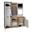 Garderobe Mia - Eichefarben/Weiß, MODERN, Glas/Holzwerkstoff (150/190/30cm) Garderobe Mia - Eichefarben/Weiß, MODERN, Glas/Holzwerkstoff (150/190/30cm)