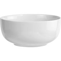 Salatschüssel aus Porzellan weiß Felicia D: ca. 21 cm - Weiß, KONVENTIONELL, Keramik (21cm) - Ondega